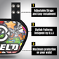 O Shield GRAFFITI Football Back Plate, Lower Back Pads for Football Players, Rear Protector, Universal Fit