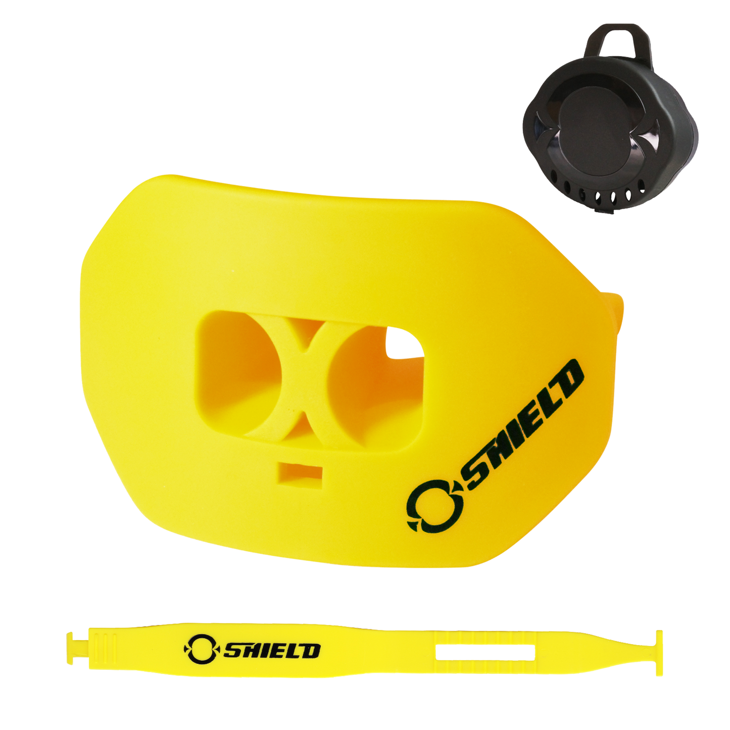 O Shield Mouth Guard for Football with Dual-Layer Protection, Built-in Air Channels, Extended Lip Shield, Soft Material, Adult and Youth Sizes with Strap/Case