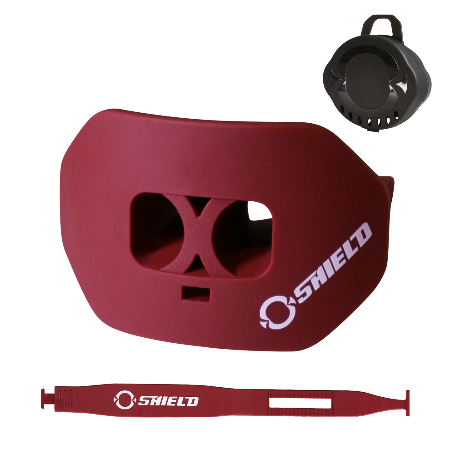 O Shield Mouth Guard for Football with Dual-Layer Protection, Built-in Air Channels, Extended Lip Shield, Soft Material, Adult and Youth Sizes with Strap/Case