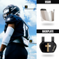 O Shield Golden Cross Chrome Football Back Plate, Lower Back Pads for Football Players, Rear Protector, Universal Fit