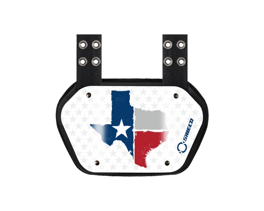 O Shield State of ‎Texas 2.0 Football Back Plate, Lower Back Pads for Football Players, Rear Protector, Universal Fit