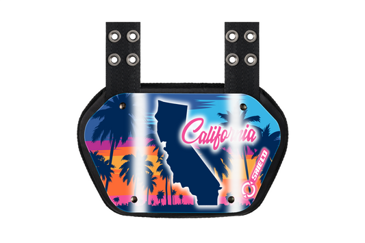 O Shield State of ‎California 2.0 Football Back Plate, Lower Back Pads for Football Players, Rear Protector, Universal Fit