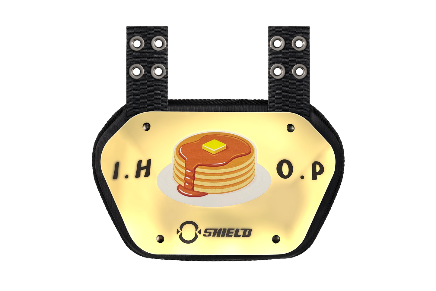 ‎O Shield Golden I.H.O.P. Football Back Plate, Backplate Football, Expression Series