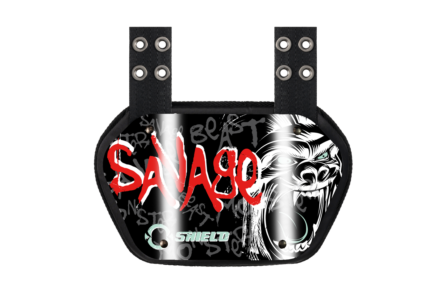 O Shield Savage Wild Football Back plate, Backplate football, Wild Series, Animal Series