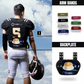 O Shield Black Iridescent I.H.O.P. Football Back Plate, Backplate Football, Expression Series