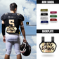 O Shield Big DAWG Golden Chrome Football Back Plate, Lower Back Pads for Football