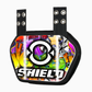 O Shield GRAFFITI Football Back Plate, Lower Back Pads for Football Players, Rear Protector, Universal Fit