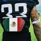 O Shield Flag of MEXICO Football Back Plate, Lower Back Pads for Football Players, Rear Protector, Universal Fit