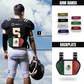 O Shield Flag of MEXICO Football Back Plate, Lower Back Pads for Football Players, Rear Protector, Universal Fit