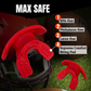 O Shield Mouth Guard for Football with Dual-Layer Protection, Built-in Air Channels, Extended Lip Shield, Soft Material, Adult and Youth Sizes with Strap/Case