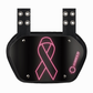 O Shield Pink Ribbon Football Back Plate, Lower Back Pads for Football Players, Rear Protector, Universal Fit