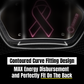 O Shield Pink Ribbon Football Back Plate, Lower Back Pads for Football Players, Rear Protector, Universal Fit